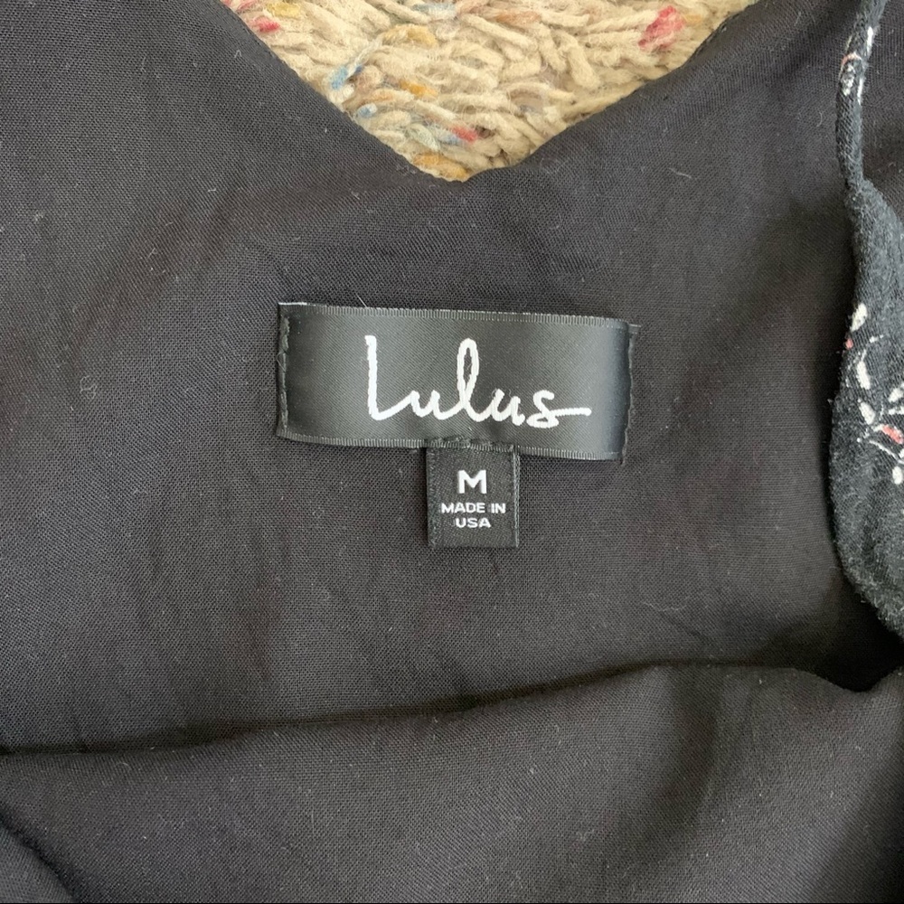 Lulus Jasmine Black Floral Print Toss On Tank Dre… - image 6